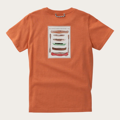 PRODOH Kid's Short Sleeve Cotton T-shirt in Brandied Melon