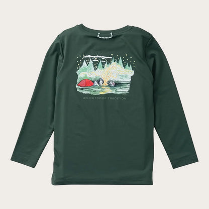 PRODOH Kid's Long Sleeve Pro Performance T-Shirt in Camping Green