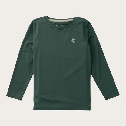 PRODOH Kid's Long Sleeve Pro Performance T-Shirt in Camping Green