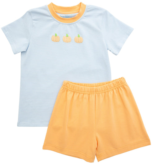 Itsy Bitsy Boys Pumpkin Short Set