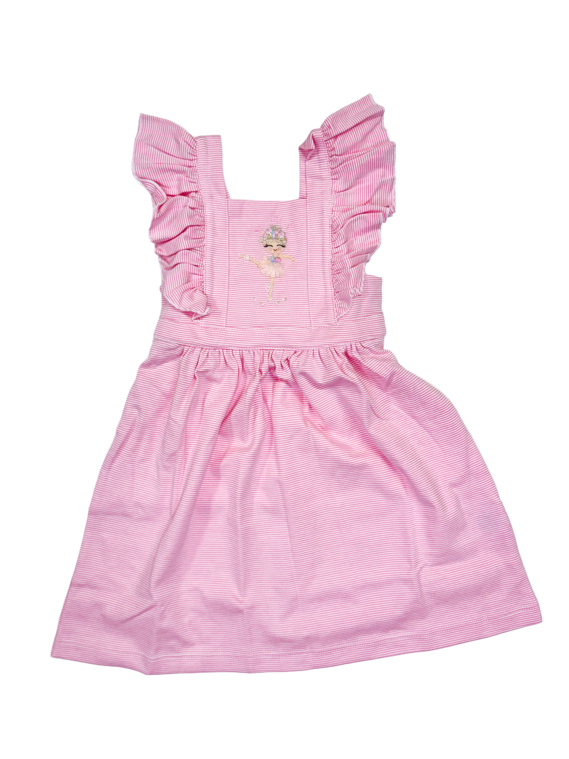 Squiggles Twirly Pinafore Dress with Bow - Persnickety Shop