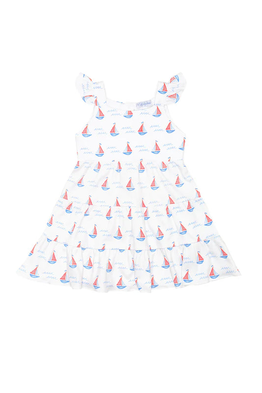 Nellapima Sailboats Ruffle Dress