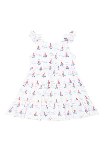 Nellapima Sailboats Ruffle Dress
