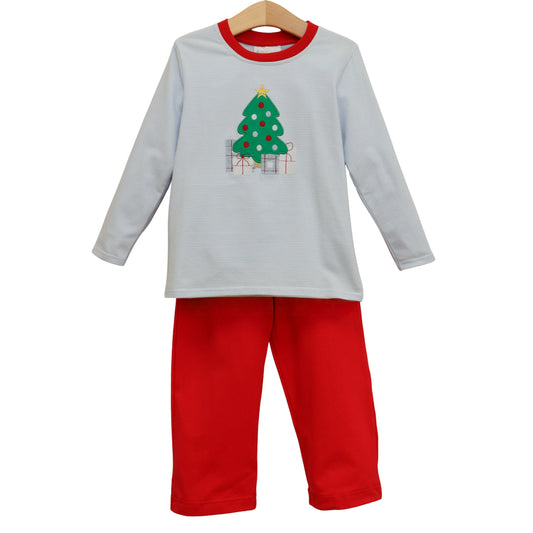 *PRE ORDER* Underneath The Tree Pants Set Jellybean by Smock Candy