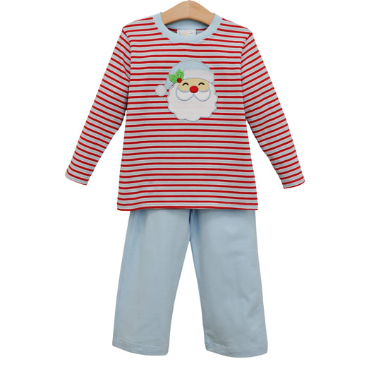 *PRE ORDER* Jolly St. Nick Pants Set Jellybean by Smock Candy
