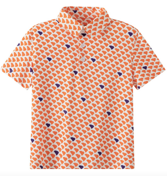 Meripex Clemson Orange/Purpe Mini South Carolina Performance Polo - Persnickety Shop