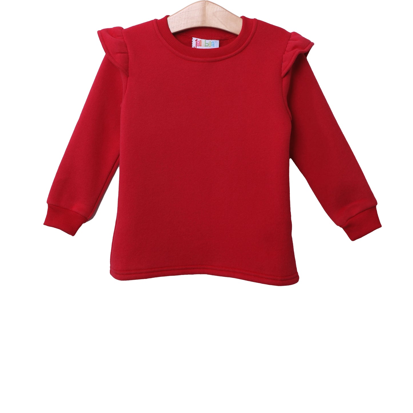 *PRE ORDER* Ruffle Sweatshirt- Red Jellybean by Smock Candy