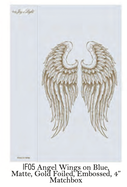 Angel Wings Blue  Matches - Persnickety Shop