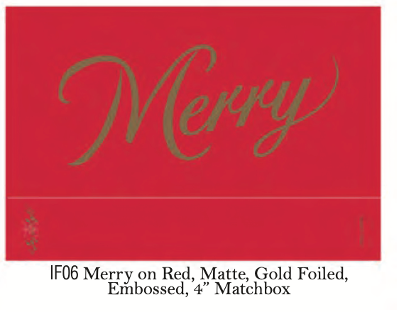 Merry on Red  Matches - Persnickety Shop