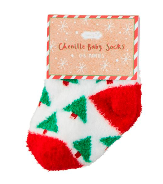CHRISTMAS BABY CHENILLE SOCKS - Persnickety Shop