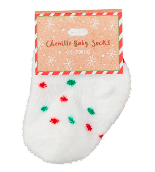 CHRISTMAS BABY CHENILLE SOCKS - Persnickety Shop