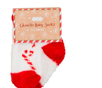 CHRISTMAS BABY CHENILLE SOCKS - Persnickety Shop