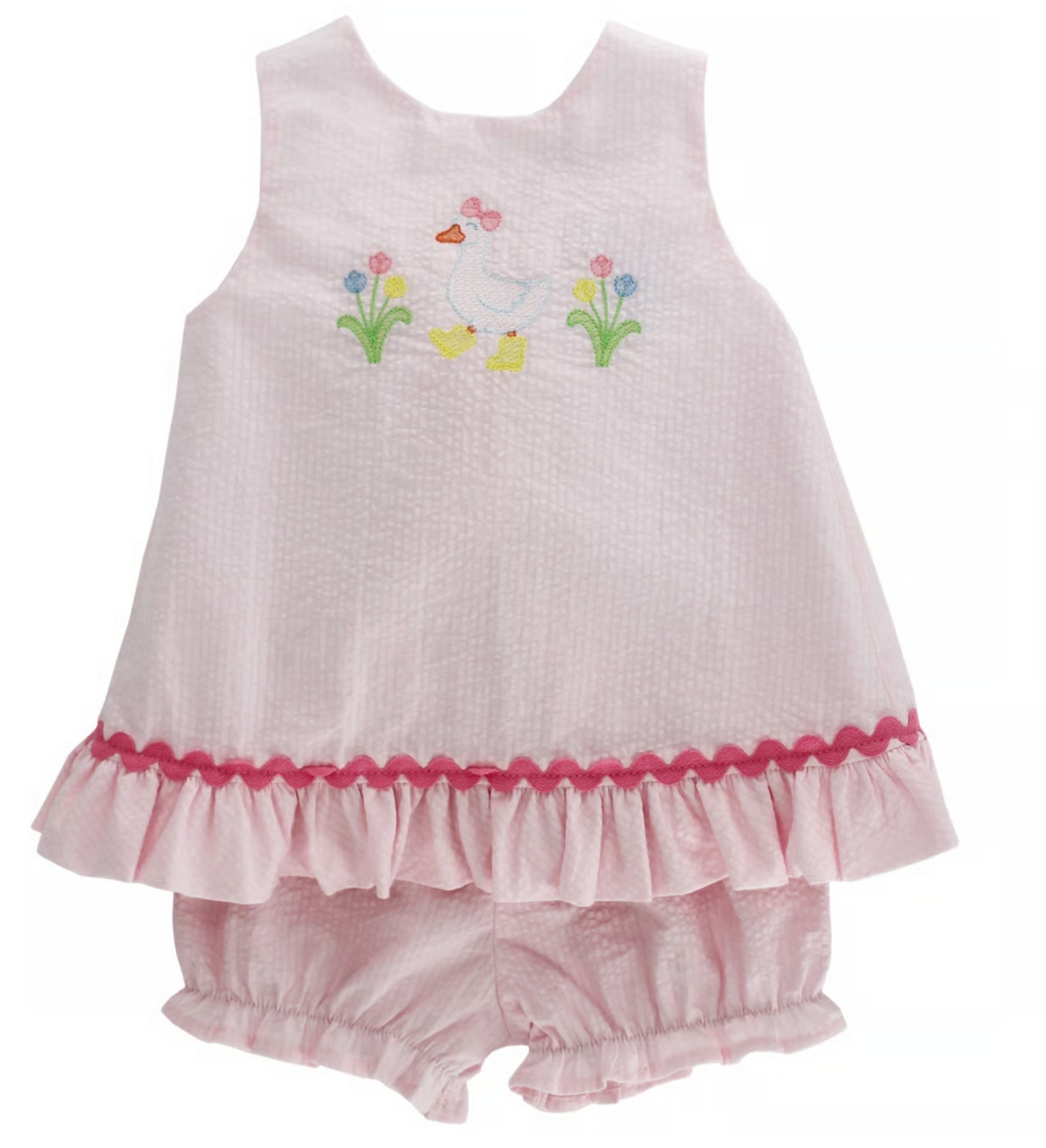 The Bailey Boys GOOSE IN BOOTS-ANGEL DRESS TIE W/BLOOMER - Persnickety Shop