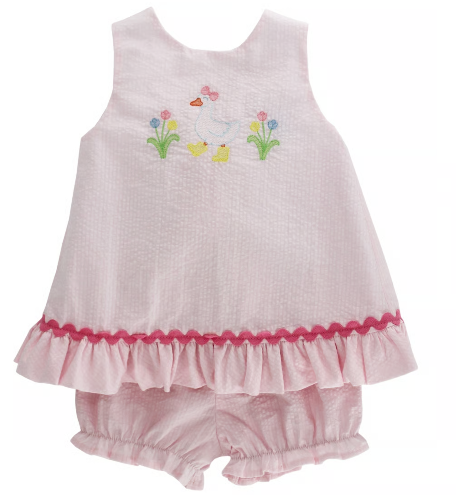 The Bailey Boys GOOSE IN BOOTS-ANGEL DRESS TIE W/BLOOMER - Persnickety Shop