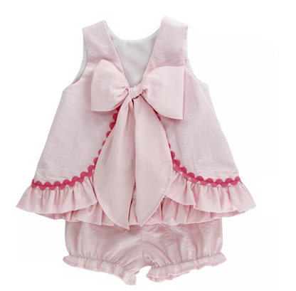 The Bailey Boys GOOSE IN BOOTS-ANGEL DRESS TIE W/BLOOMER - Persnickety Shop