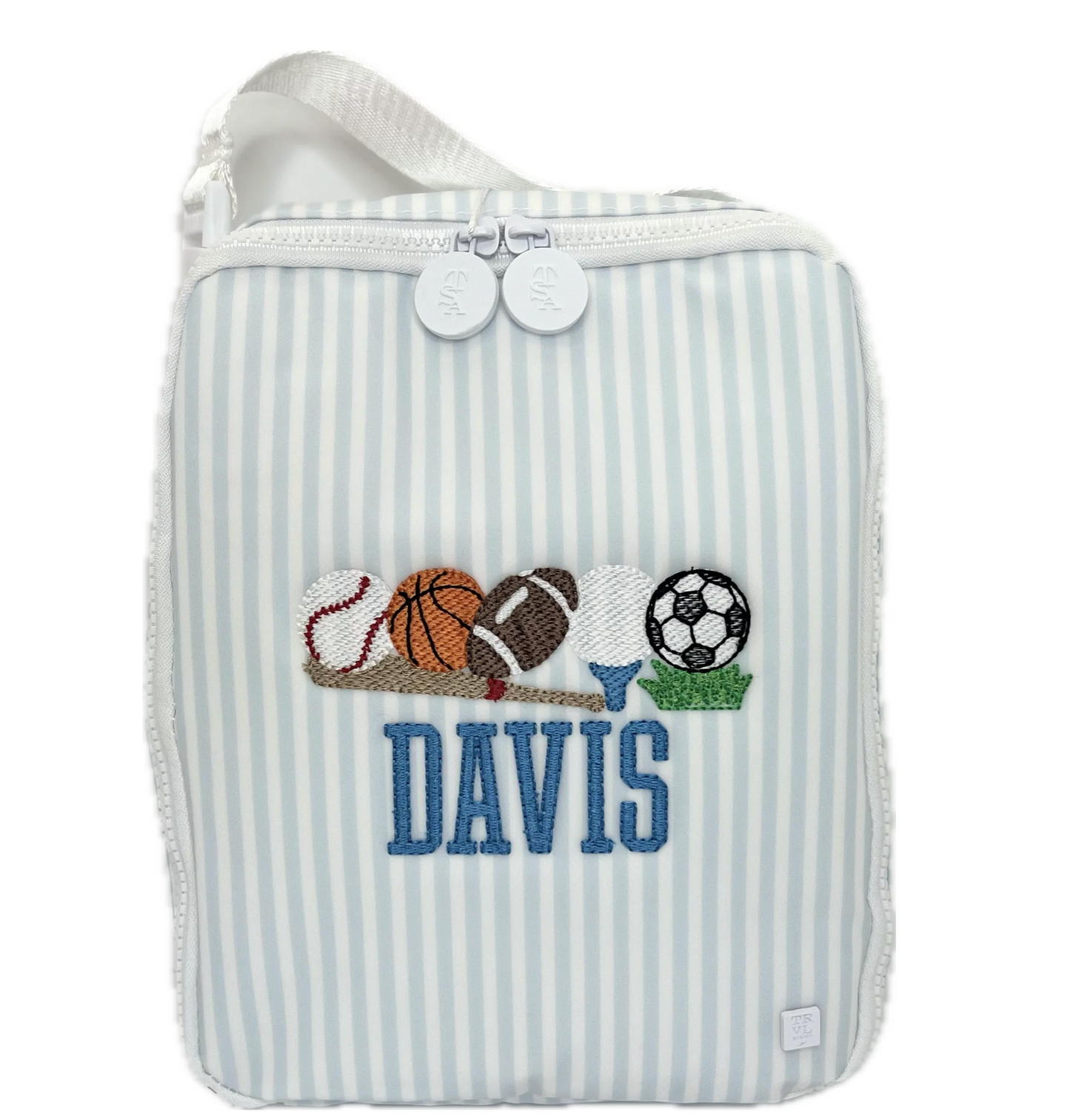 Lunch Box Pimlico Stripe Light Blue by TRVL Design