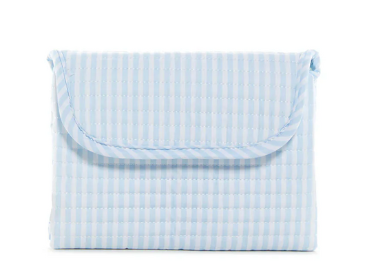 Quilted Changing Mat Pimlico Stripe Light Blue by TRVL