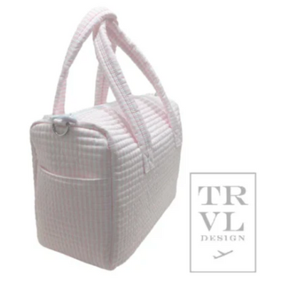 TRVL QUILTED STROLLER BAG - PIMLICO STRIPE PINK