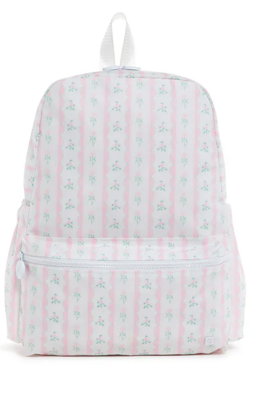 Backpacker Ribbon Floral Pink by TRVL Design