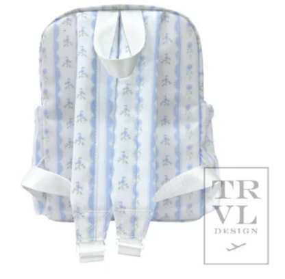 TRVL DESIGN MINI BACKER - RIBBON FLORAL BLUE Backpack