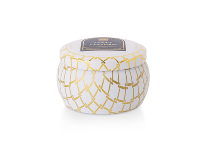 Aromatique Holiday Champagne Tin Deco Candle