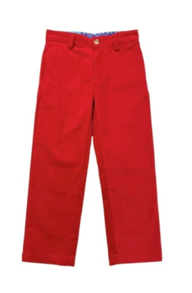 PRE ORDER Bailey Boys PANTS-CHRISTMAS RED CORD