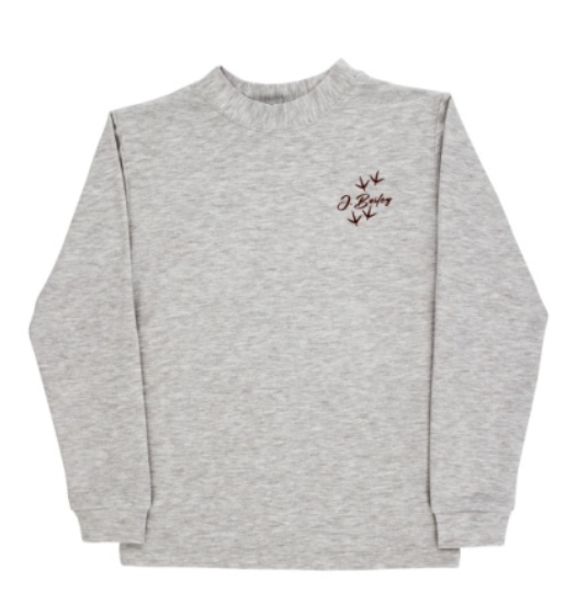 PRE-ORDER Bailey Boys L/S LOGO TEE-TURKEY/OATMEAL