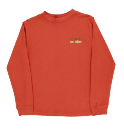 PRE-ORDER Bailey Boys L/S LOGO TEE-MALLARD/RUST