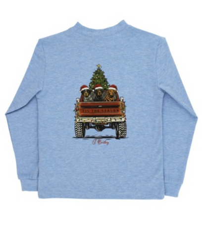 PRE-ORDER Bailey Boys L/S LOGO TEE-CHRISTMAS PUPS