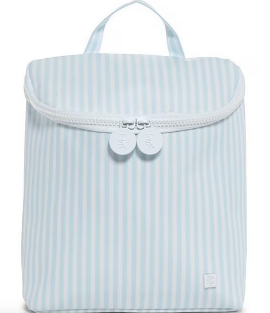TRVL TAKE AWAY INSULATED LUNCH BAG - PIMLICO STRIPE BLUE