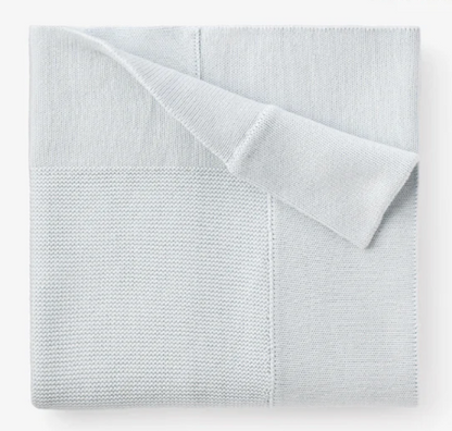 ELEGANT BABY PALE BLUE SOFIA + FINN KNIT BABY BLANKET