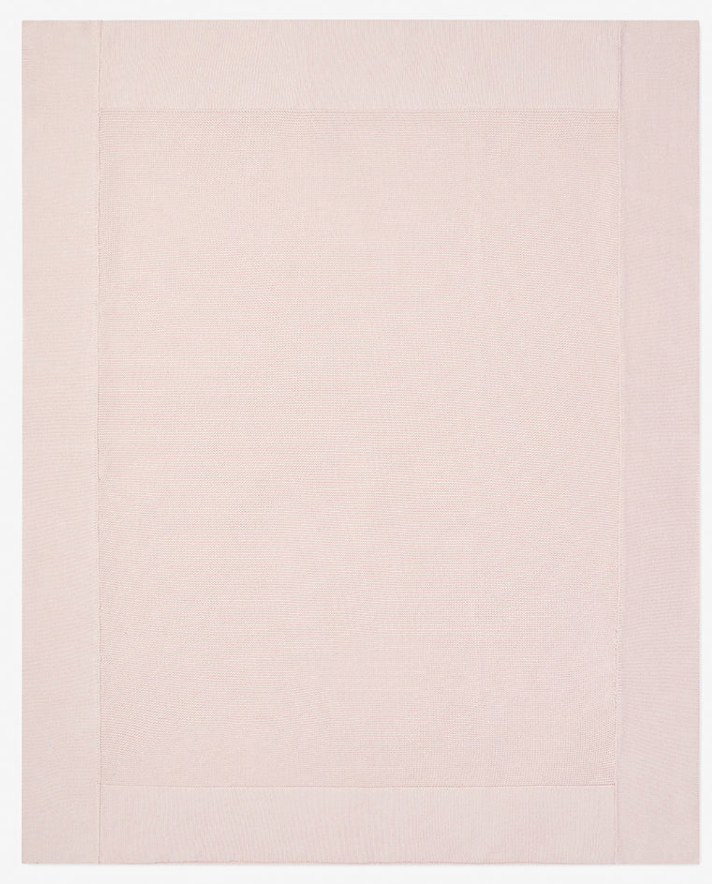 ELEGANT BABY PALE PINK SOFIA + FINN KNIT BABY BLANKET