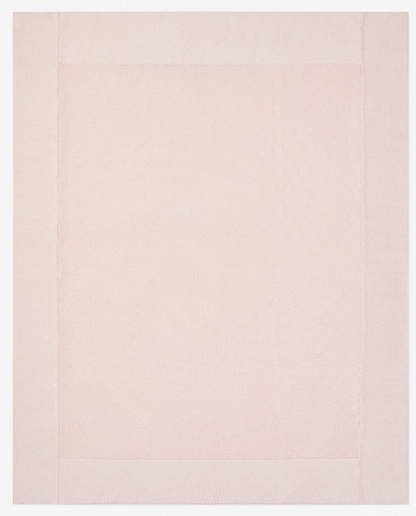 ELEGANT BABY PALE PINK SOFIA + FINN KNIT BABY BLANKET