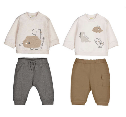 Mayoral Baby Boy Dinosaurs Caramel Boy 4-Piece Set