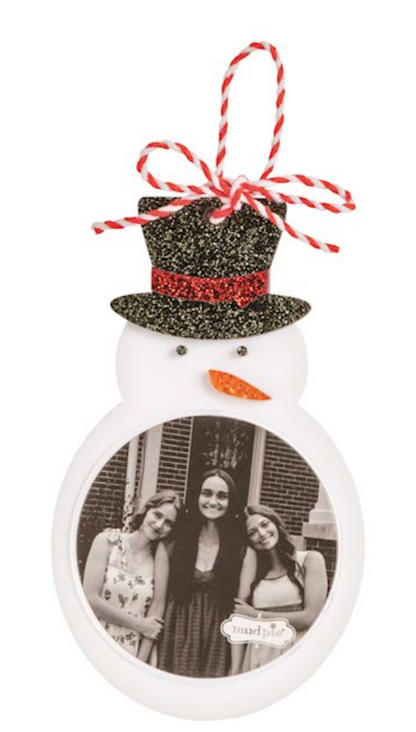 GLITTER PHOTO ORNAMENTS