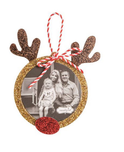 GLITTER PHOTO ORNAMENTS