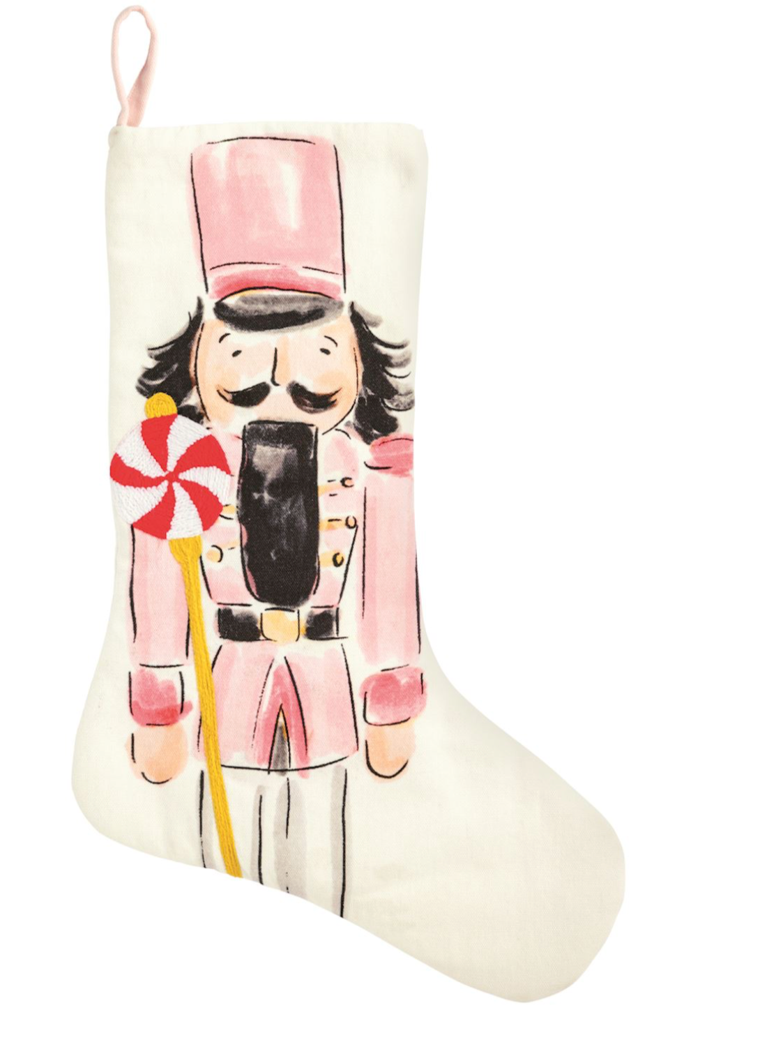 NUTCRACKER EMBROIDERED STOCKING