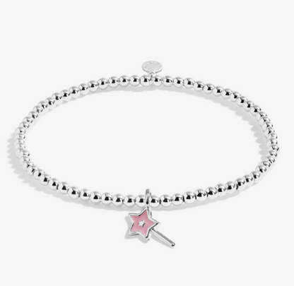 Kids' Confetti A Little 'Special Birthday Wish' Bracelet In Silver Plating