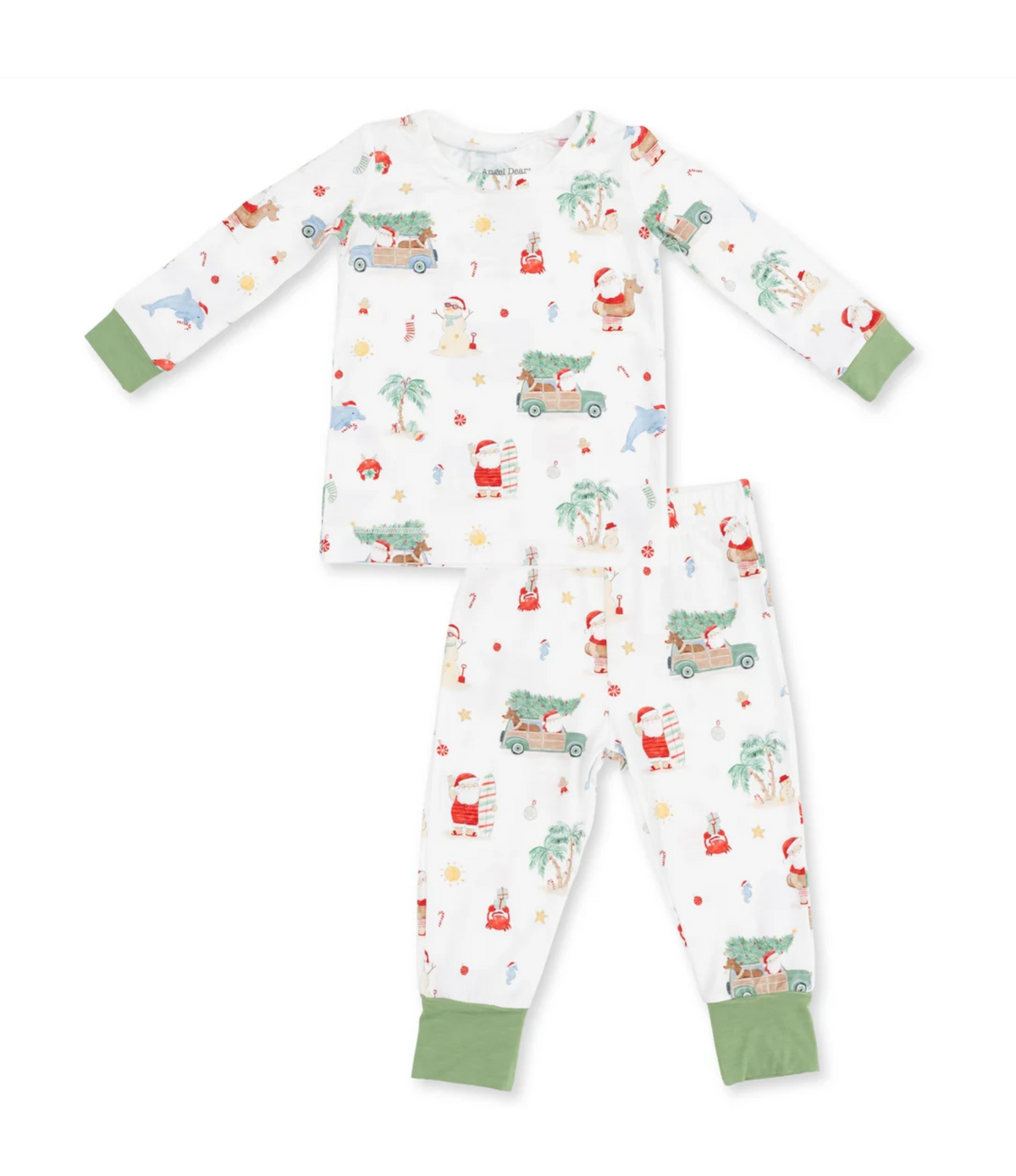 Angel Dear Beach Christmas -long Sleeve Loungewear Set