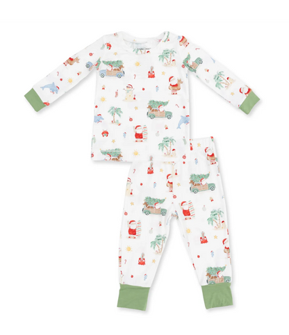 Angel Dear Beach Christmas -long Sleeve Loungewear Set