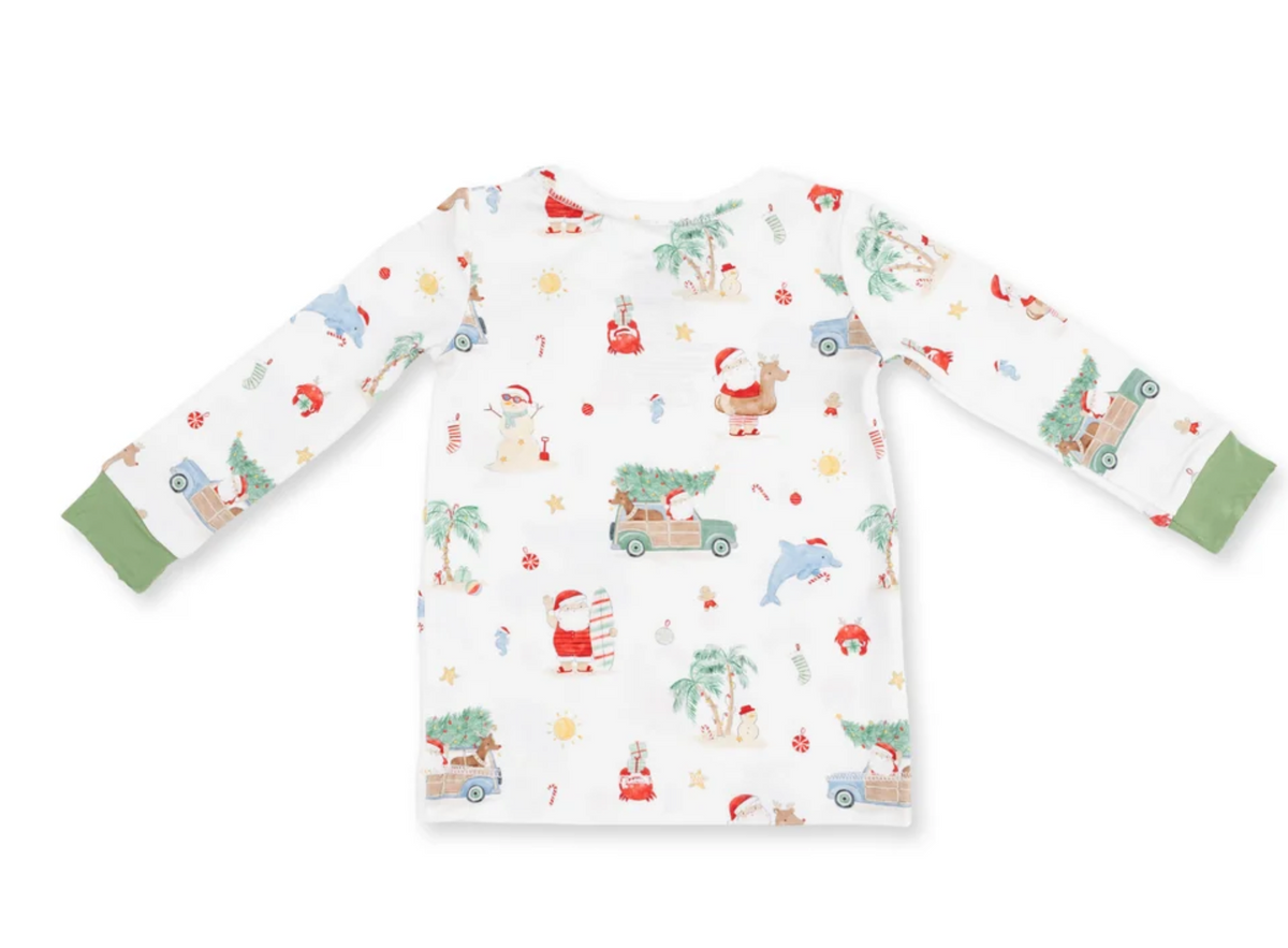 Angel Dear Beach Christmas -long Sleeve Loungewear Set