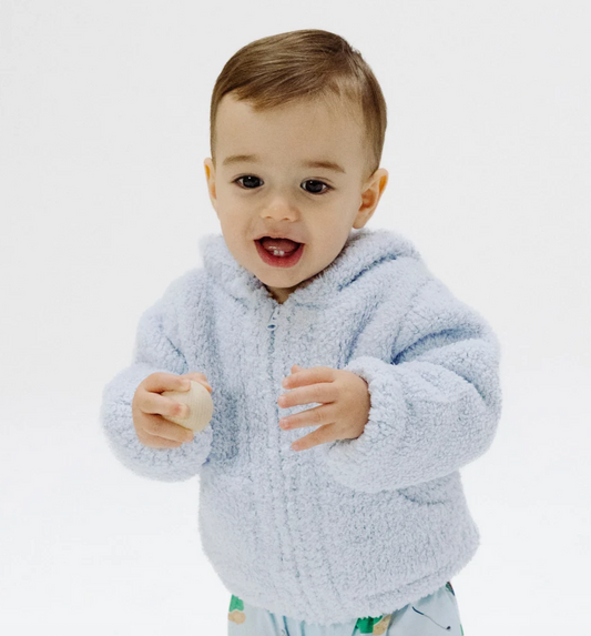 Angel Dear ChenilleLight Blue Hooded Jacket