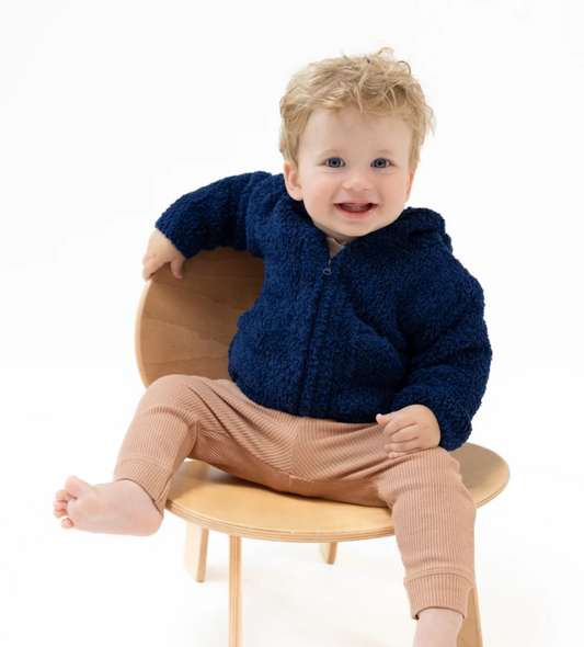 Angel Dear Chenille Navy Hooded Jacket