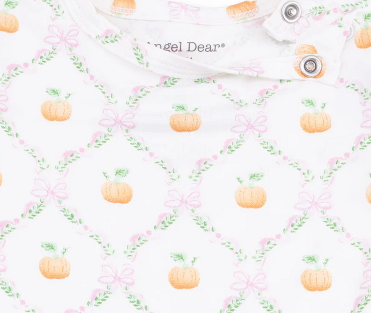 Angel Dear Pretty Pumpkin Trellis - Ruffle Sleeve Bodysuit With Snap Shoulder