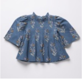 Pink Chicken Girls Jaipur Top- Balsam Dewdrop