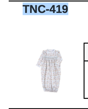 Baby Loren The Tiny Nutcracker Hand Smock Gown