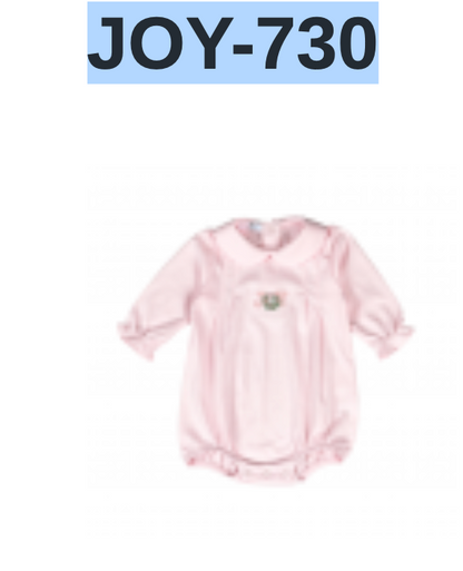Baby Loren Pink Joy Pima Bubble