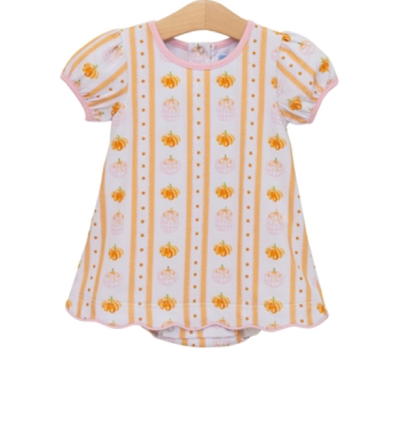 Trotter Street Kids Pumpkin Patch Scalloped Bubble