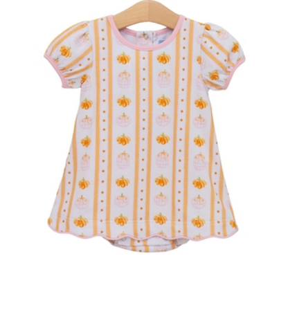 Trotter Street Kids Pumpkin Patch Scalloped Bubble