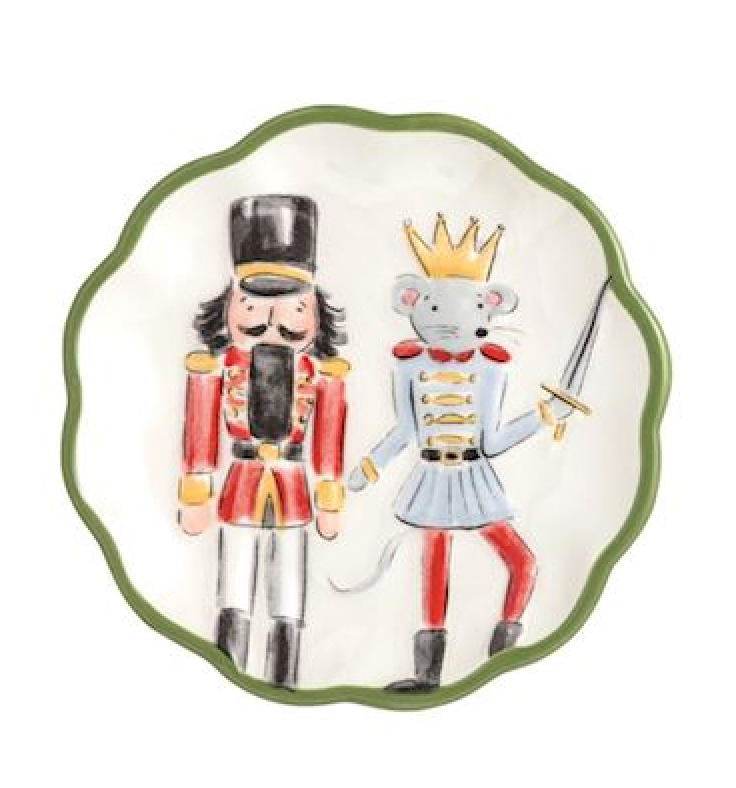 Mud Pie Nutcracker Tidbit/Jewelry Plate